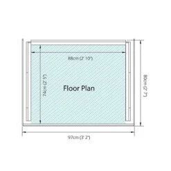 Pressure Treated 3' X 3' Log Store -Plants Sales Store SI 001 001 0106 Single Log Store 0131