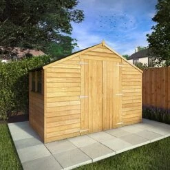 Waltons 5' X 10' Outdoor Wooden Overlap Apex Roof Garden Storage Shed Workshop
