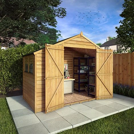 Waltons 5' X 10' Outdoor Wooden Overlap Apex Roof Garden Storage Shed Workshop 4 Waltons 5' X 10' Outdoor Wooden Overlap Apex Roof Garden Storage Shed Workshop - Image 2