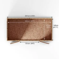 Waltons 5' X 10' Outdoor Wooden Overlap Apex Roof Garden Storage Shed Workshop 24 Waltons 5' X 10' Outdoor Wooden Overlap Apex Roof Garden Storage Shed Workshop -Plants Sales Store SI 001 001 0167 Floor Plan