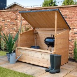 Outdoor 4 X 3 Shiplap Storage Chest -Plants Sales Store SI 001 002 0021 DO Angle1