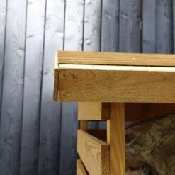 Waltons 3 X 3 Pressure Treated Single Log Storage Shed Unit -Plants Sales Store SI 001 002 0024 Single Log Store 010