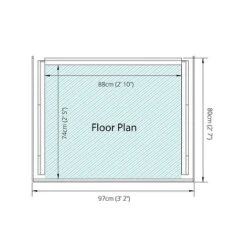 Waltons 3 X 3 Pressure Treated Single Log Storage Shed Unit -Plants Sales Store SI 001 002 0024 Single Log Store 013