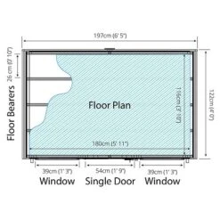 Waltons 4 X 6 Tongue And Groove Reverse Apex Garden Storage Shed 23 Waltons 4 X 6 Tongue And Groove Reverse Apex Garden Storage Shed -Plants Sales Store SI 001 003 0149 300dpi Floor Plan