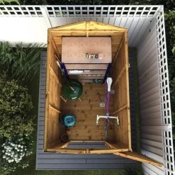 Waltons 6' X 4' Outdoor Tongue & Groove Repositionable Garden Windowless Shiplap Storage Shed 15 Waltons 6' X 4' Outdoor Tongue & Groove Repositionable Garden Windowless Shiplap Storage Shed -Plants Sales Store SI 001 003 0160 6x4 Dip Treated Shiplap Apex M1 Aerial