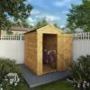 Waltons 6' X 4' Outdoor Tongue & Groove Repositionable Garden Windowless Shiplap Storage Shed -Plants Sales Store SI 001 003 0160 6x4 Dip Treated Shiplap Apex M1 MainDO