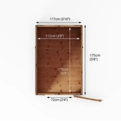 Waltons 6' X 4' Outdoor Tongue & Groove Repositionable Garden Windowless Shiplap Storage Shed 23 Waltons 6' X 4' Outdoor Tongue & Groove Repositionable Garden Windowless Shiplap Storage Shed -Plants Sales Store SI 001 003 0160 Floor Plan