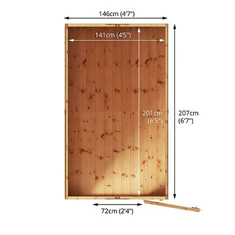 Waltons 7' X 5' Outdoor Tongue & Groove Repositionable Garden Shiplap Storage Shed 11 Waltons 7' X 5' Outdoor Tongue & Groove Repositionable Garden Shiplap Storage Shed - Image 9