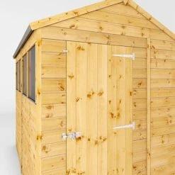 Waltons 8' X 6' Outdoor Tongue & Groove Repositionable Garden Shiplap Storage Shed 18 Waltons 8' X 6' Outdoor Tongue & Groove Repositionable Garden Shiplap Storage Shed -Plants Sales Store SI 001 003 0163 8x6 Shiplap Apex Single Door Detail001