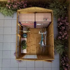 Waltons 8' X 6' Outdoor Tongue & Groove Repositionable Garden Shiplap Storage Shed 17 Waltons 8' X 6' Outdoor Tongue & Groove Repositionable Garden Shiplap Storage Shed -Plants Sales Store SI 001 003 0163 8x6 Shiplap Apex Single Door W3 Aerial