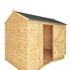 Waltons 10' X 6' Outdoor Repositionable Windowless Garden Shiplap Tongue & Groove Garden Storage Shed -Plants Sales Store SI 001 003 0165 10x6 Dip Treated Shiplap Reverse Apex Detail001