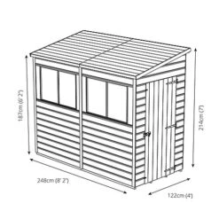 Waltons 8 X 4 Premium Shiplap Tongue And Groove Pent Roof Garden Storage Shed 24 Waltons 8 X 4 Premium Shiplap Tongue And Groove Pent Roof Garden Storage Shed -Plants Sales Store SI 001 004 0028208x420Pent20Shed20Unit20720300dpi4