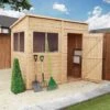 Waltons 8 X 4 Premium Shiplap Tongue And Groove Pent Roof Garden Storage Shed