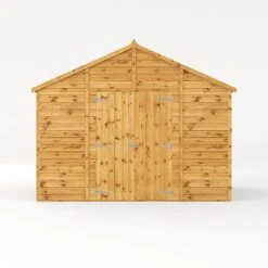 Waltons 10' X 10' Premium Shiplap Apex Roof Garden Workshop Shed 17 Waltons 10' X 10' Premium Shiplap Apex Roof Garden Workshop Shed -Plants Sales Store SI 001 004 0095 10x10 Shiplap TG Workshop Studio Front