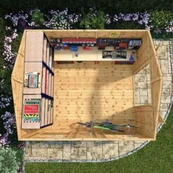Waltons 12' X 10' Premium Shiplap Apex Workshop -Plants Sales Store SI 001 004 0096 12x10 Shiplap TG Workshop Mercia Garden 2 Aerial