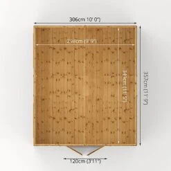 Waltons 12' X 10' Premium Shiplap Apex Workshop -Plants Sales Store SI 001 004 0096 Apex Variant Floor Plan