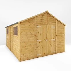 Waltons 14' X 10' Premium Shiplap Apex Roof Garden Workshop Shed -Plants Sales Store SI 001 004 0097 14x10 Premium Shiplap Apex Workshop MainDC