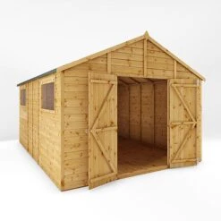 Waltons 14' X 10' Premium Shiplap Apex Roof Garden Workshop Shed -Plants Sales Store SI 001 004 0097 14x10 Premium Shiplap Apex Workshop MainDO