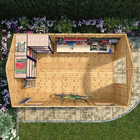 Waltons 16' X 10' Outdoor Premium Shiplap Tongue & Groove Apex Roof Garden Storage Workshop Shed 5 Waltons 16' X 10' Outdoor Premium Shiplap Tongue & Groove Apex Roof Garden Storage Workshop Shed - Image 3