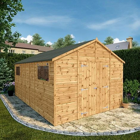 Waltons 16' X 10' Outdoor Premium Shiplap Tongue & Groove Apex Roof Garden Storage Workshop Shed 3 Waltons 16' X 10' Outdoor Premium Shiplap Tongue & Groove Apex Roof Garden Storage Workshop Shed