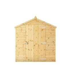 Waltons 8' X 6' Outdoor Shiplap Tongue & Groove Apex Roof Garden Security Storage Shed -Plants Sales Store SI 001 004 0117 8x6 Security Shed Front