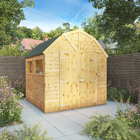 Waltons 8 X 8 Premium Outdoor Shiplap T&G Dutch Barn Garden Storage Workshop Shed 4 Waltons 8 X 8 Premium Outdoor Shiplap T&G Dutch Barn Garden Storage Workshop Shed - Image 2
