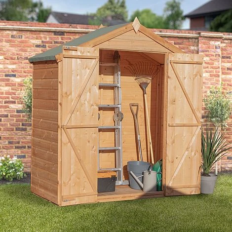 Waltons 3' X 6' Outdoor Windowless Shiplap Tongue & Groove Apex Roof Garden Storage Shed 4 Waltons 3' X 6' Outdoor Windowless Shiplap Tongue & Groove Apex Roof Garden Storage Shed - Image 2