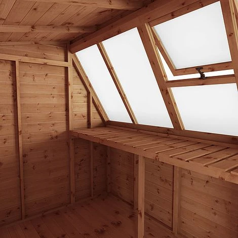 Waltons 8 X 6 Shiplap Single Door Potting Shed Wooden Greenhouse 7 Waltons 8 X 6 Shiplap Single Door Potting Shed Wooden Greenhouse - Image 5