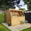 Waltons 8 X 6 Shiplap Single Door Potting Shed Wooden Greenhouse -Plants Sales Store SI 001 004 0126 DT 8x6 Premium Potting Shed W5 MainDC