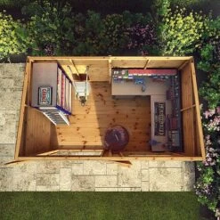 Waltons 10 X 6 Premium Shiplap Tongue And Groove Pent Roof Garden Storage Shed 14 Waltons 10 X 6 Premium Shiplap Tongue And Groove Pent Roof Garden Storage Shed -Plants Sales Store SI 001 004 0128 10x6 Premium Shiplap Pent MG2D Aerial3