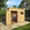 Waltons 10 X 6 Premium Shiplap Tongue And Groove Pent Roof Garden Storage Shed -Plants Sales Store SI 001 004 0128 10x6 Premium Shiplap Pent MG2D MainDO3