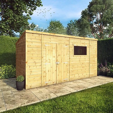 Waltons 14' X 6' Premium Shiplap Pent Roof Garden Shed 4 Waltons 14' X 6' Premium Shiplap Pent Roof Garden Shed - Image 2