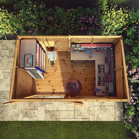 Waltons 10' X 8' Premium Shiplap Pent Roof Garden Shed 5 Waltons 10' X 8' Premium Shiplap Pent Roof Garden Shed - Image 3