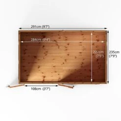 Waltons 10' X 8' Premium Shiplap Pent Roof Garden Shed 21 Waltons 10' X 8' Premium Shiplap Pent Roof Garden Shed -Plants Sales Store SI 001 004 0131 Floorplan