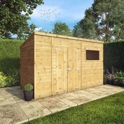 Waltons 12' X 8' Premium Shiplap Pent Roof Garden Shed