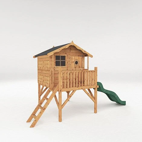 Waltons 5' X 5' Children's Tulip Playhouse With Tower & Slide 5 Waltons 5' X 5' Children's Tulip Playhouse With Tower & Slide - Image 3