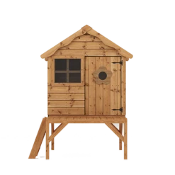 Waltons 4 X 4 Wooden Snug Garden Shed Playhouse With Tower 15 Waltons 4 X 4 Wooden Snug Garden Shed Playhouse With Tower -Plants Sales Store SI 002 001 0043 Snug Playhouse with Tower Front Studio PNG