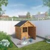Waltons 4 X 4 Snug Apex Garden Wooden Playhouse -Plants Sales Store SI 002 002 0001 Snug Playhouse Mercia Garden Scene