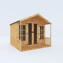 Waltons 8' X 8' Apex Summerhouse With Veranda -Plants Sales Store SI 003 001 0005 8x8 Wessex Summerhouse MainDC