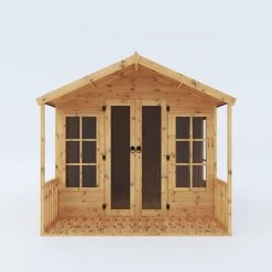 Waltons 10' X 8' Apex Summerhouse With Veranda 14 Waltons 10' X 8' Apex Summerhouse With Veranda -Plants Sales Store SI 003 001 0006 10x8 Wessex Summerhouse Front