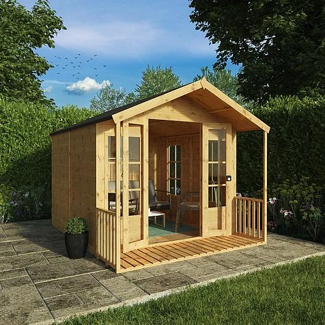 Waltons 10' X 8' Apex Summerhouse With Veranda 3 Waltons 10' X 8' Apex Summerhouse With Veranda - Image 2