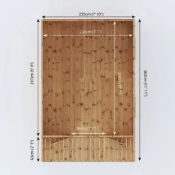 Waltons 12' X 8' Apex Summerhouse With Veranda -Plants Sales Store SI 003 001 0007 12x8 Wessex Summerhouse Floor Plan 300dpi 02