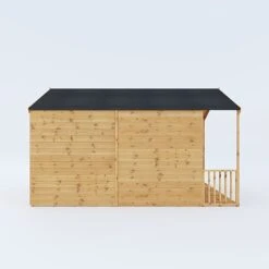 Waltons 12' X 8' Apex Summerhouse With Veranda -Plants Sales Store SI 003 001 0007 12x8 Wessex Summerhouse Left