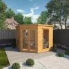Waltons 8 X 8 Wooden Shiplap Tongue And Groove Premier Corner Summerhouse Garden Room -Plants Sales Store SI 003 001 0038 8x8 Premium Corner Summerhouse DC W1b