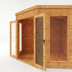 Waltons 8 X 8 Wooden Shiplap Tongue And Groove Premier Corner Summerhouse Garden Room -Plants Sales Store SI 003 001 0038 8x8 Premium Corner Summerhouse Studio Detail001