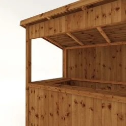 Waltons 6' X 4' Pressure Treated Garden Bar -Plants Sales Store SI 003 001 0077 4x6 PT Outdoor Bar Detail003