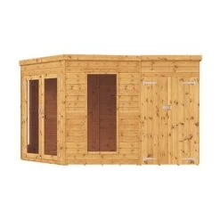 Waltons 12' X 8' Corner Summerhouse With Side Shed 13 Waltons 12' X 8' Corner Summerhouse With Side Shed -Plants Sales Store SI 003 001 0078 12x8 Corner Summerhouse with Side Shed Studio Front 2