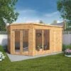 Waltons 13' X 9' Corner Summerhouse With Side Shed -Plants Sales Store SI 003 001 0079 13x9 Corner Summerhouse with Side Shed DC Mercia Garden 1