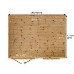 Waltons 8' X 6' Pent Summerhouse 19 Waltons 8' X 6' Pent Summerhouse -Plants Sales Store SI 003 001 0080 8x6 Pent Summerhouse Floor Plan 01