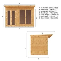 Waltons 10' X 6' Pent Summerhouse 20 Waltons 10' X 6' Pent Summerhouse -Plants Sales Store SI 003 001 0081 Spec Drawing